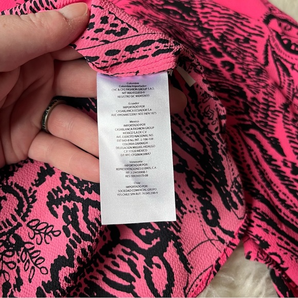 A|X Armani Exchange hot pink top size Large - Picture 7 of 7